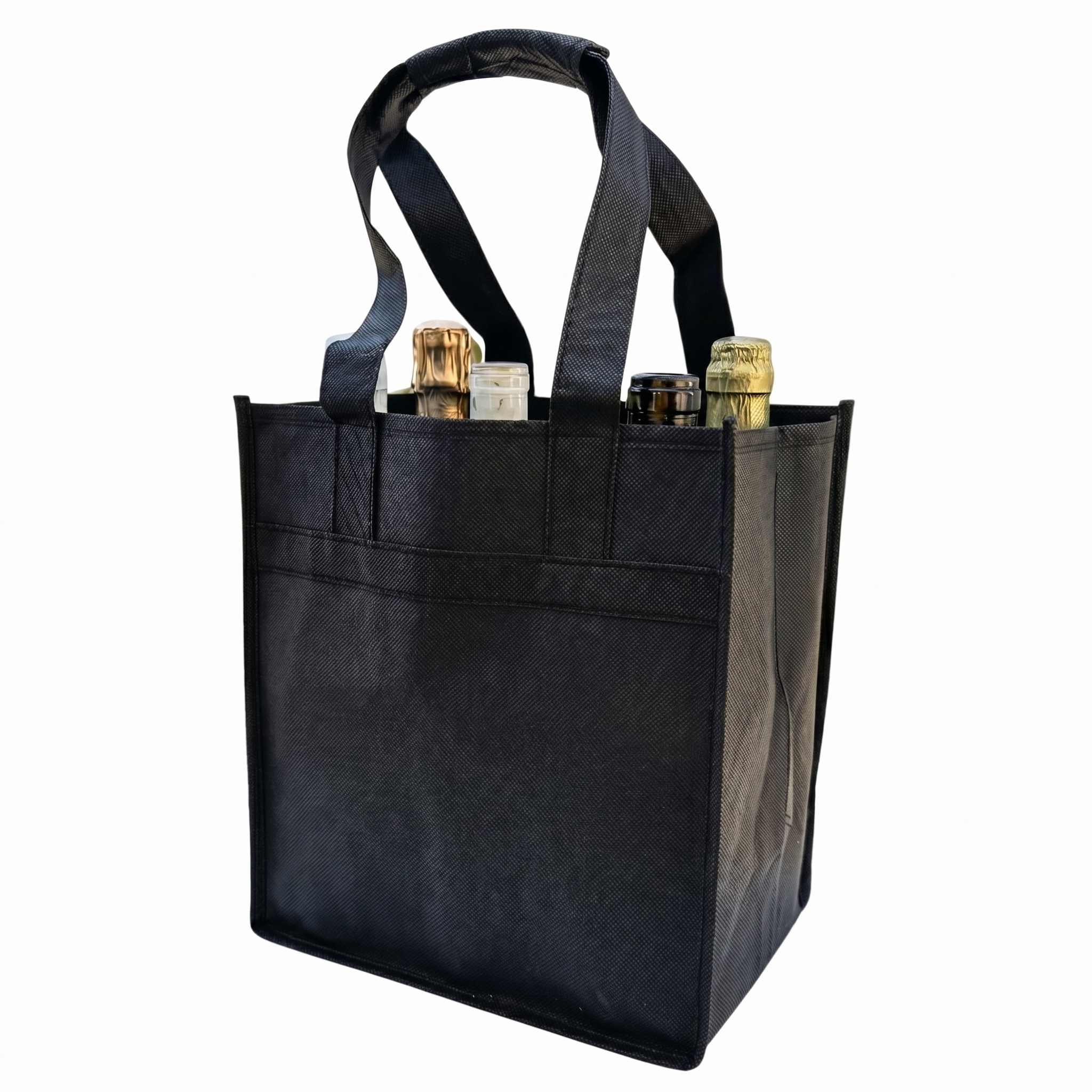 6 Bottle – Wine Tote, Black – Pack of 100 Cellar Dynamics