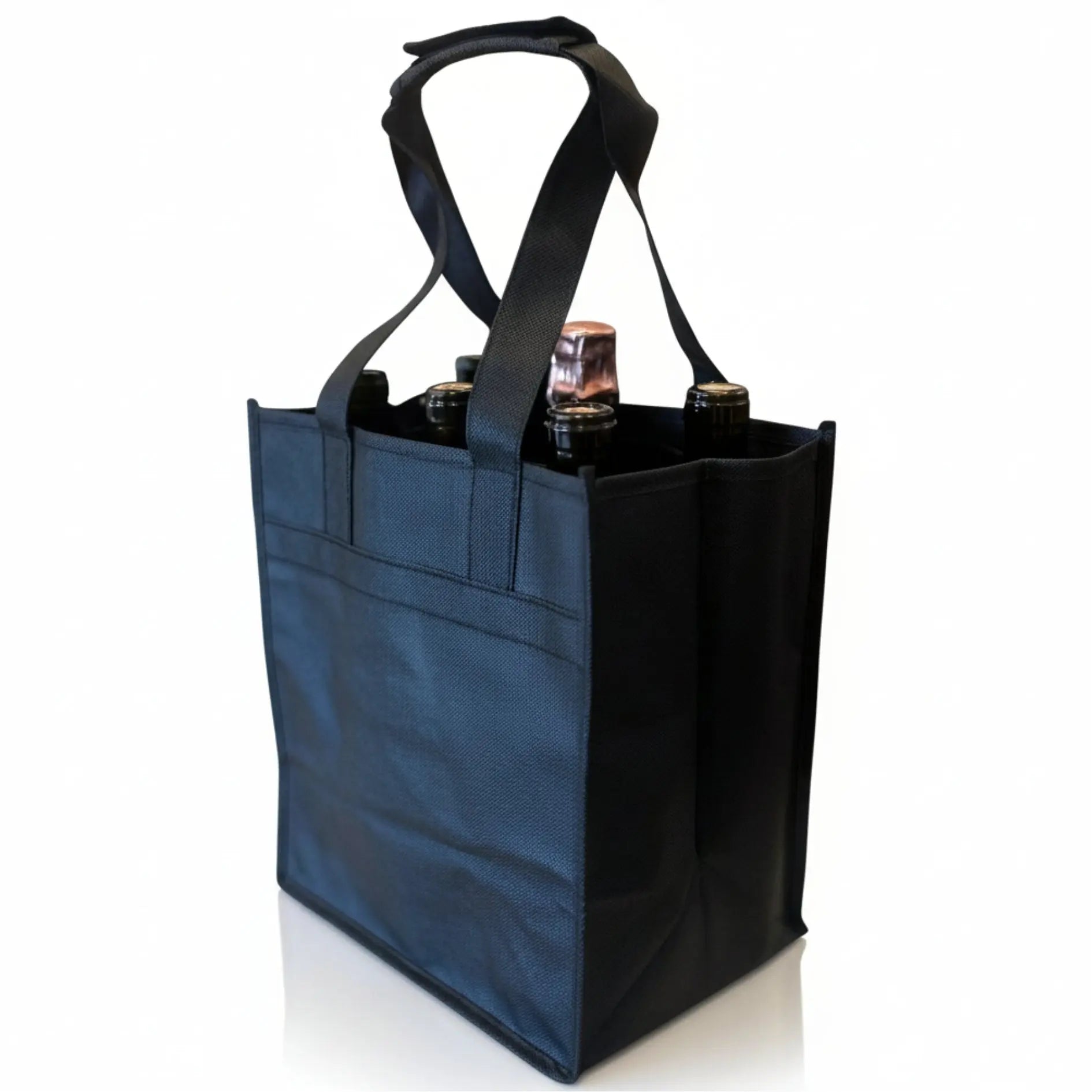 6 Bottle – Wine Tote, Black – Pack of 100 Cellar Dynamics